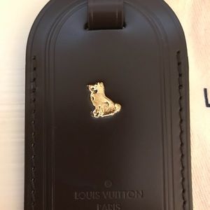 New Louis Vuitton DM bag luggage tag w/ dog stamp